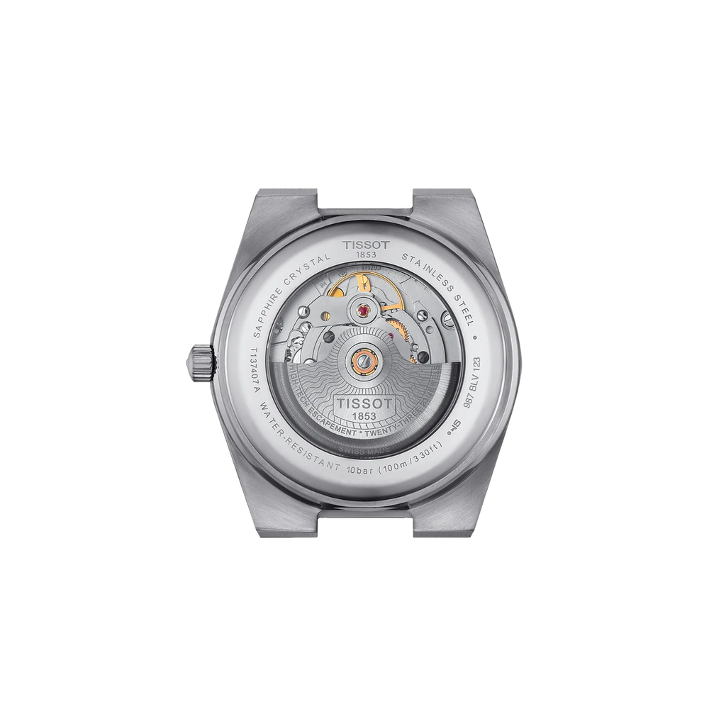 Reloj Tissot PRX Powermatic 80 40mm Automático Hombre Negro T137.407.11.051.00 – vista posterior