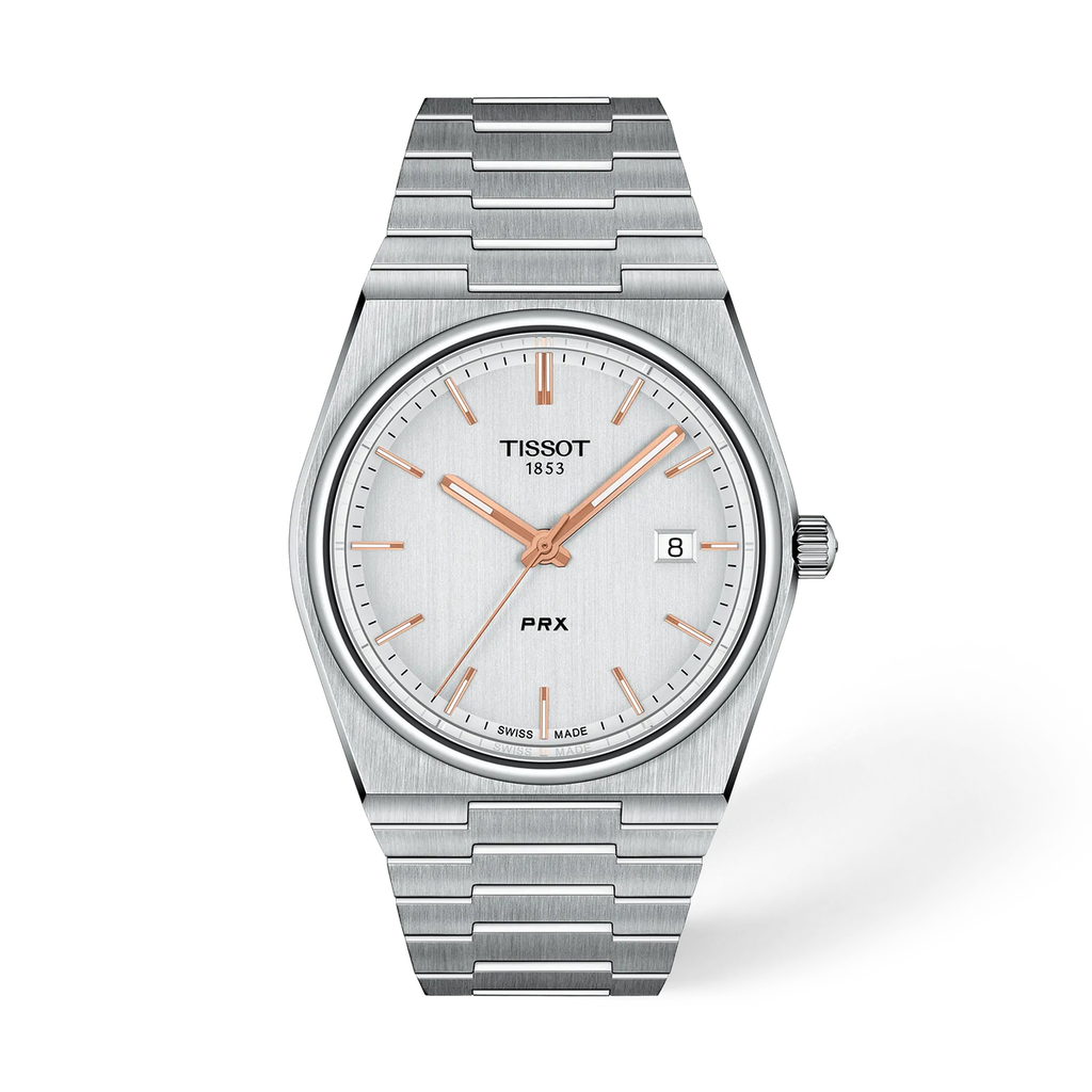 Reloj Tissot PRX 40mm Cuarzo Hombre Plata T137.410.11.031.00 – vista frontal