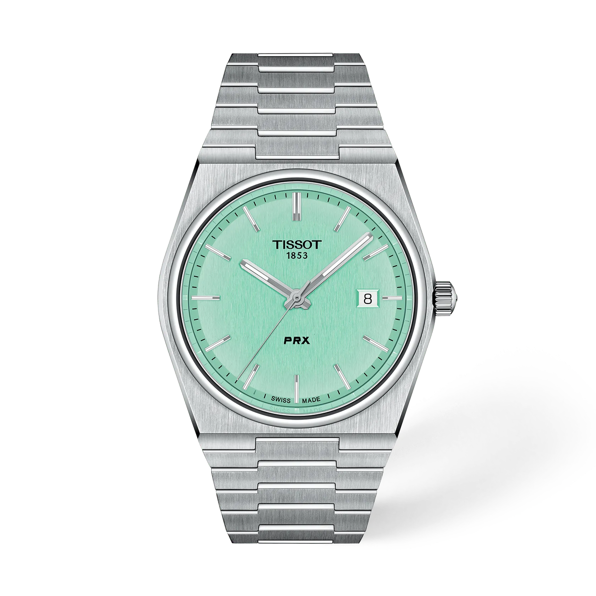 Reloj Tissot PRX 40 mm Cuarzo Verde claro T137.410.11.091.01 – vista frontal